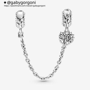 Pandora Heart Family Tree Safety Chain Charm